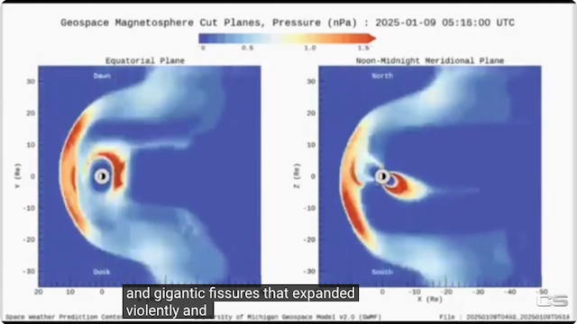 image Earth's magnetic field, January 9th, 2025